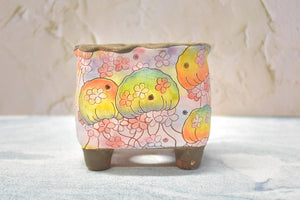 【Doris's collection】Handpainted succulent pots - flower planters (11cm*9.5cm*10cm)