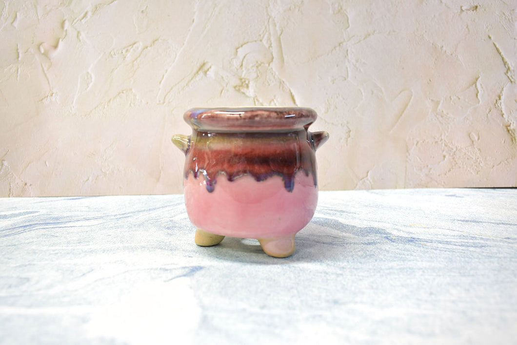 Glaze pots - succulent planters - ceramic colourful pots (8.5cm * 9.4cm)