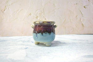 Glaze pots - succulent planters - ceramic colourful pots (8.5cm * 9.4cm)