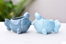 Load image into Gallery viewer, Goldfish succulent pot - ceramic pot (9cm*9cm)
