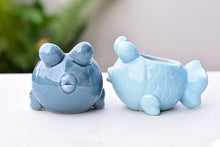 Load image into Gallery viewer, Goldfish succulent pot - ceramic pot (9cm*9cm)
