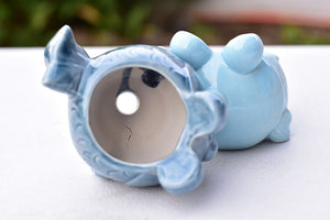 Goldfish succulent pot - ceramic pot (9cm*9cm)