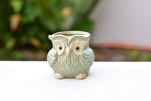 Load image into Gallery viewer, Small cute owl succulent pot - flower ceramic pot (5.5cm*6.5cm)
