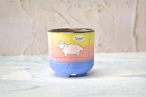 Handpainted animal pots - succulent planters - cute pots