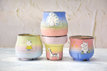 Load image into Gallery viewer, Handpainted animal pots - succulent planters - cute pots
