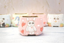 Load image into Gallery viewer, Handpainted cute pots - square succulent pots - animal planters (8cm * 7.2cm)
