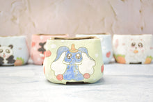 Load image into Gallery viewer, Handpainted cute pots - square succulent pots - animal planters (8cm * 7.2cm)
