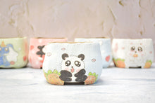 Load image into Gallery viewer, Handpainted cute pots - square succulent pots - animal planters (8cm * 7.2cm)
