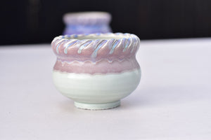 Handmade glaze succulent pot - flower ceramic pot (8.5cm*7.5cm)