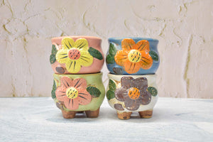 Flower pots - succulent planters - elegant pots (8.5cm * 7.5cm)