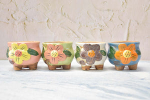 Flower pots - succulent planters - elegant pots (8.5cm * 7.5cm)