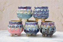 Load image into Gallery viewer, Glaze handmade pots - succulent planters - ceramic pots (9cm × 9.8cm)
