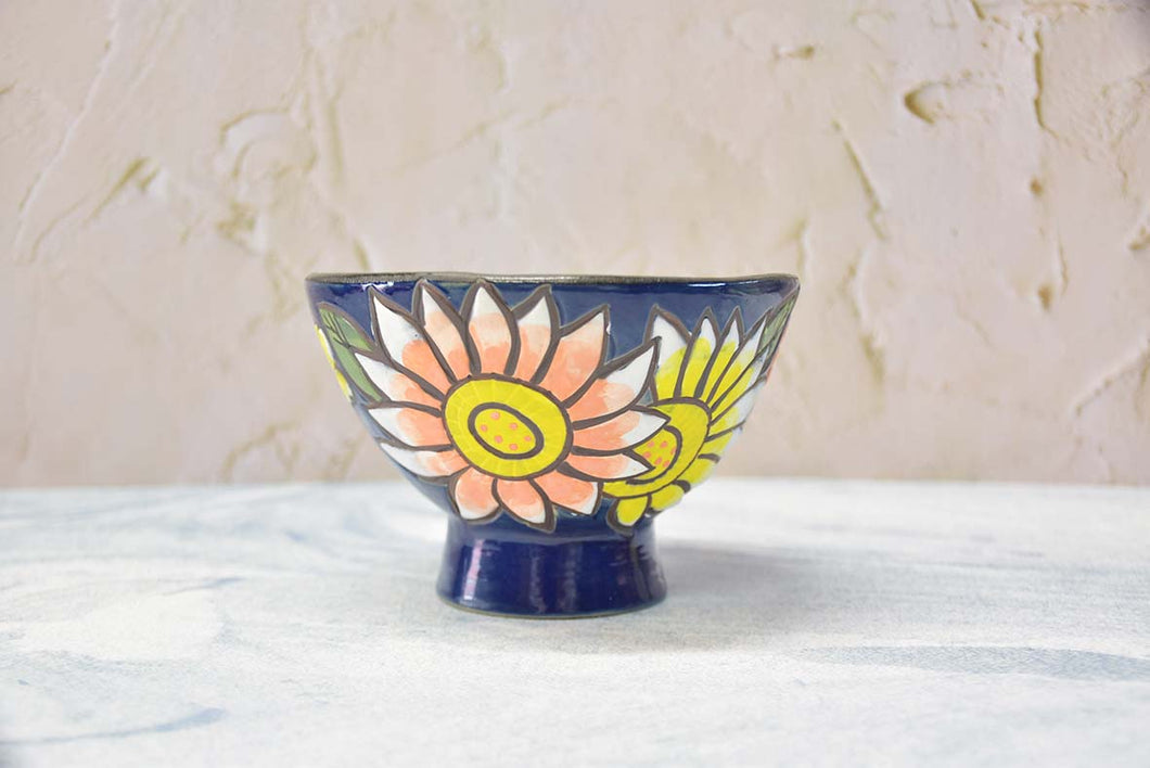 Handpainted flower pots - succulent planters - ceramic pots (14.5cm × 9.5cm)