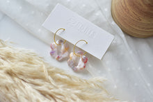 Load image into Gallery viewer, Dainty dangle earrings - polymer clay earrings (multi-colour)
