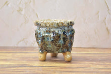 Load image into Gallery viewer, Designed handmade pots - succulent planters - ceramic pots (9.7cm * 9.6cm)
