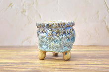 Load image into Gallery viewer, Designed handmade pots - succulent planters - ceramic pots (9.7cm * 9.6cm)
