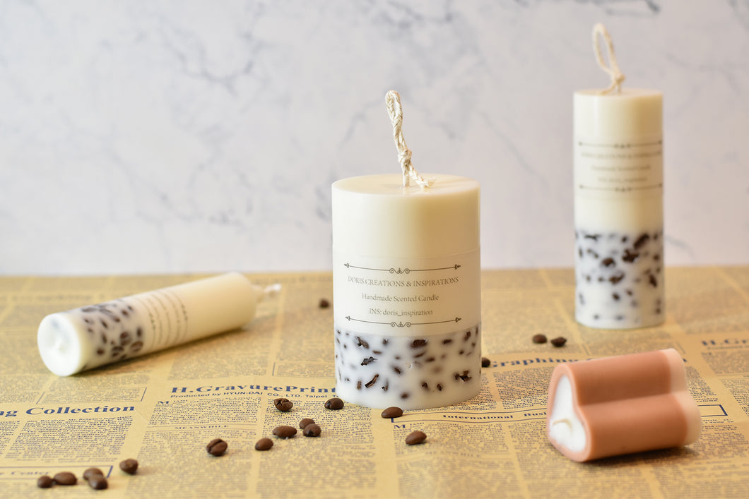 Coffee handmade scented soy candles