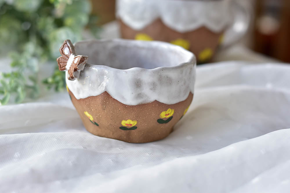 Handmade espresso cup - Tulip tea cup