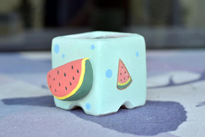 【Doris's collection】3D succulent pots - fruit square planter (6.1cm * 5.5cm)