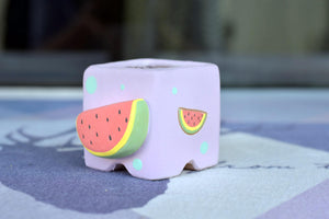 【Doris's collection】3D succulent pots - fruit square planter (6.1cm * 5.5cm)