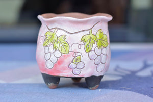 Handpainted pots - succulent planter - flower pot (8cm * 7.5cm)