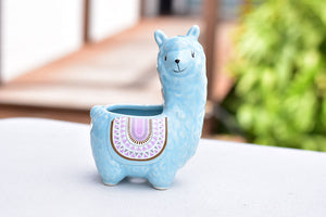 Alpaca succulent pot - animal flower planter (9.5cm*7.5cm*13.5cm)