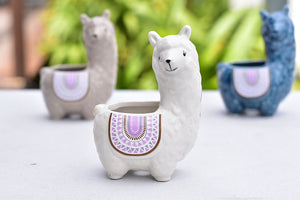 Alpaca succulent pot - animal flower planter (9.5cm*7.5cm*13.5cm)