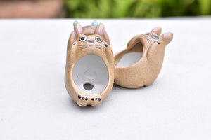 Small Totoro succulent pot - animal flower planter (9.5cm*6cm*7cm)