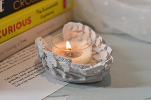 Tea light angel wing candle holder