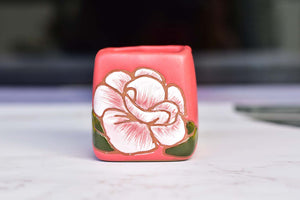 Handpainted flower pots - square succulent pots (6.3cm * 7.4cm)