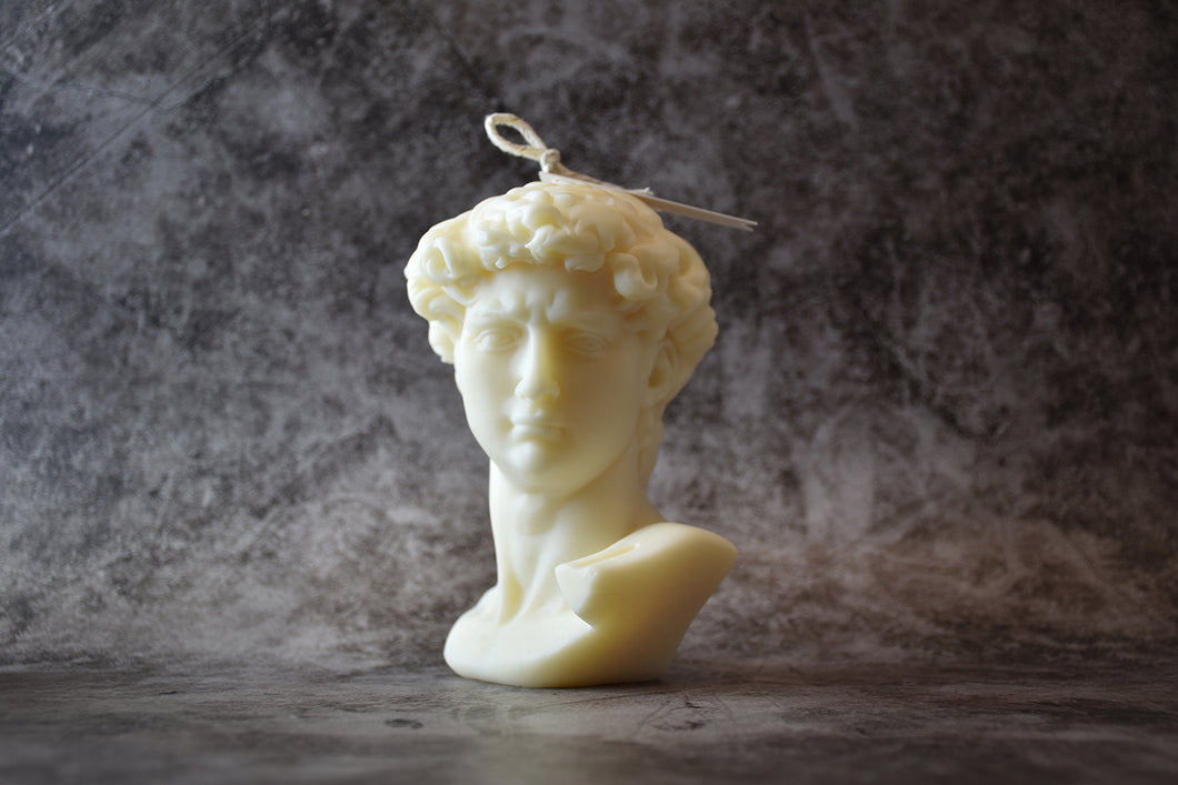 Michelangelo David handmade scented candle