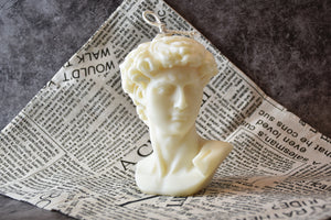 Michelangelo David handmade scented candle