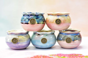 【Doris's collection】Yipin Tao pots - glaze succulent planter (8cm*7cm)