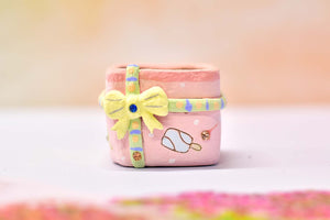 【Doris's collection】Handmade gift box pots - small succulent planter (5.5cm*5cm)