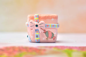 【Doris's collection】Handmade gift box pots - small succulent planter (5.5cm*5cm)