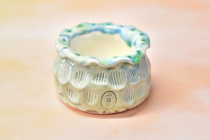 【Doris's collection】Small handmade pots - glaze succulent planter - flower pot