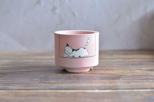 Frosting handpainted animal pots - cute planters (9cm * 7.8)