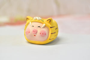 【Doris's collection】Handmade small pig pot  (6.5cm*6.5cm)