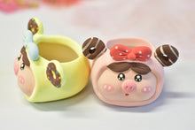 Load image into Gallery viewer, 【Doris&#39;s collection】Handmade small pig pot  (6.5cm*6.5cm)
