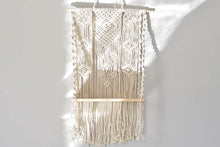 Load image into Gallery viewer, Macrame hanging plant holder with shelf (60cm*40cm)
