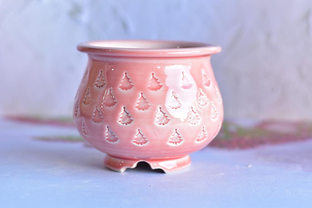 【Doris's collection】Full stamp succulent pot (11cm*9.5cm)