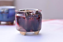 Load image into Gallery viewer, 【Doris&#39;s collection】Bow succulent pot (wood fire) (9cm*8cm)
