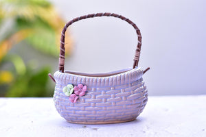 Basket of succulents - flower planter (12.5cm*8.5cm*8cm)