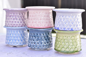 【Doris's collection】Full print stamp succulent pot - Top (13cm*11cm)