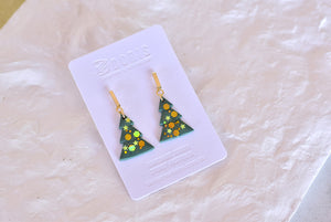 Christmas Tree Polymer Clay Earrings