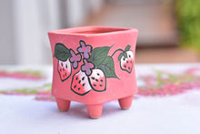 Load image into Gallery viewer, Strawberry frosted succulent pot - flower planter (5.5cm*7cm)
