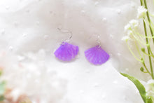 Load image into Gallery viewer, Translucent Purple Polymer Clay Earrings (Resin Cover 12)
