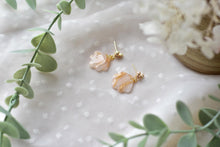 Load image into Gallery viewer, Translucent Gold Marble Polymer Clay Earrings (Resin Cover 9)
