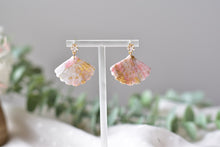 Load image into Gallery viewer, Translucent Pink Marble Polymer Clay Earrings (Resin Cover 2)
