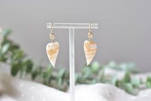 Load image into Gallery viewer, Translucent Gold Marble Polymer Clay Earrings (Resin Cover 5)
